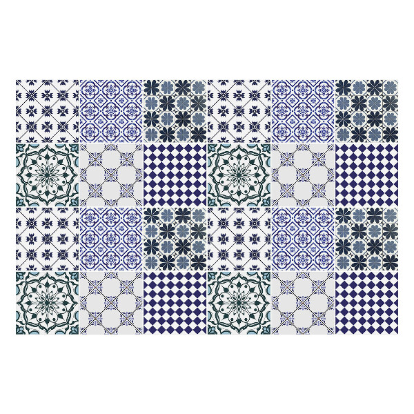 Autocolante gresie si faianta Motive florale geometrice