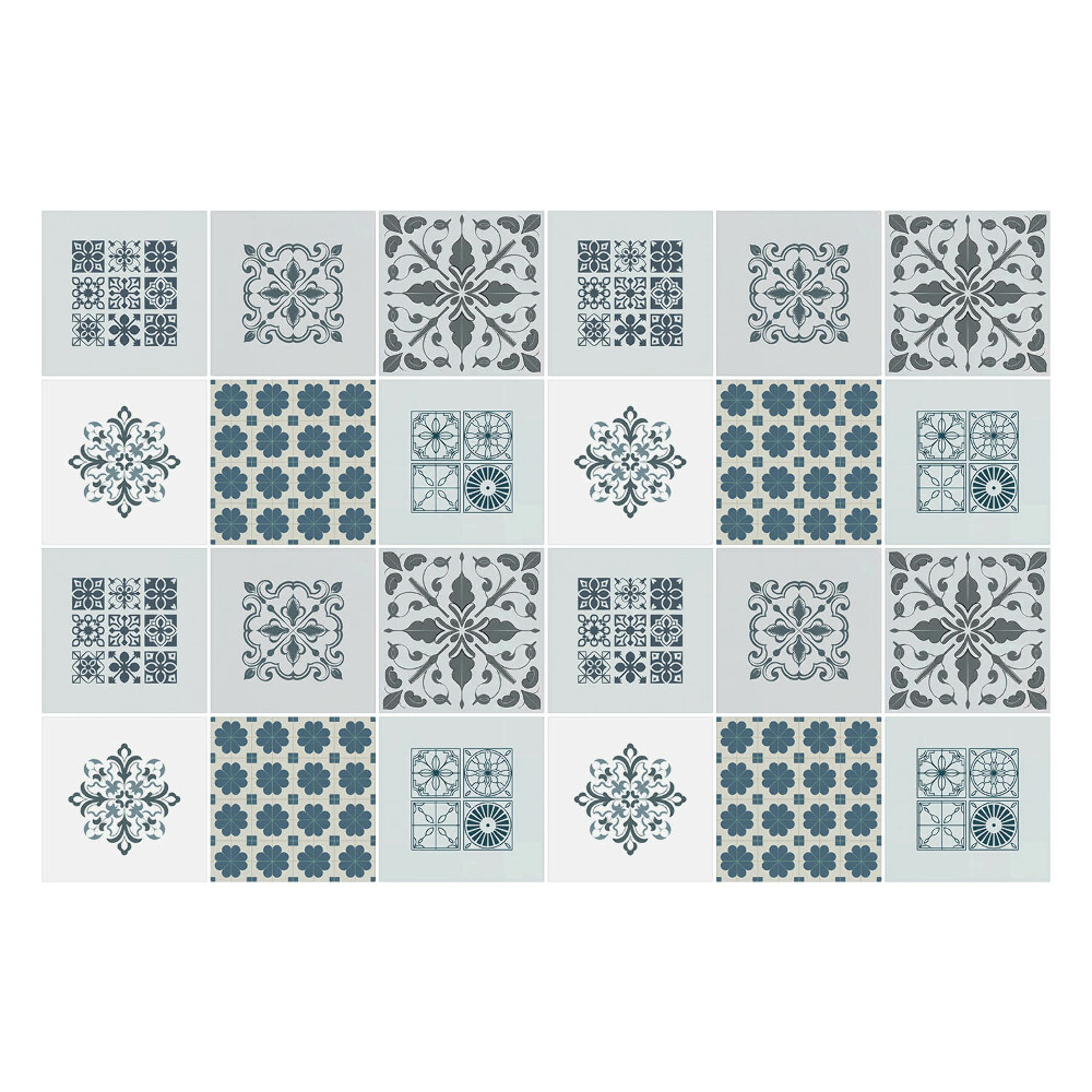Autocolante pentru gresie Modele clasice de faianță