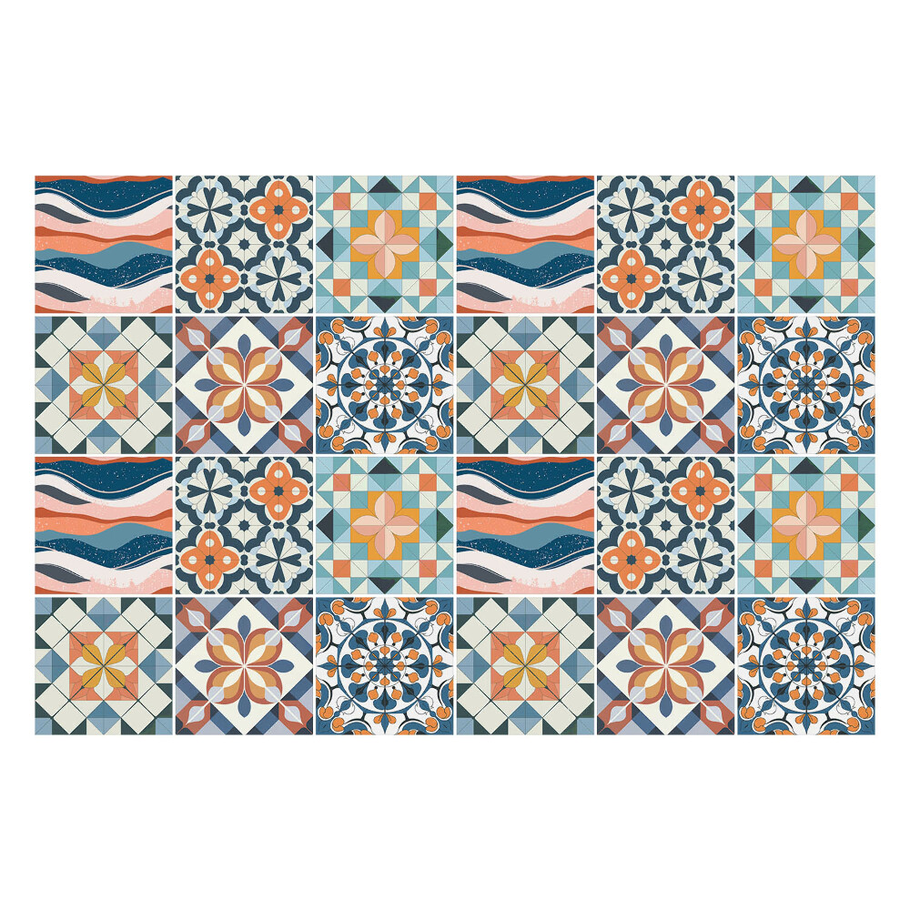 Autocolante gresie si faianta Mozaicuri și figuri florale