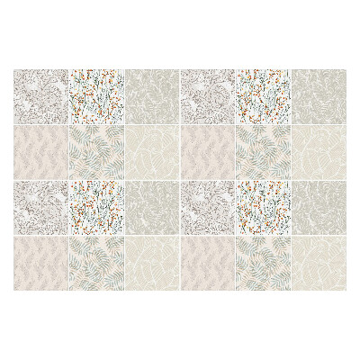 Autocolante pentru gresie Compozițiile plantelor