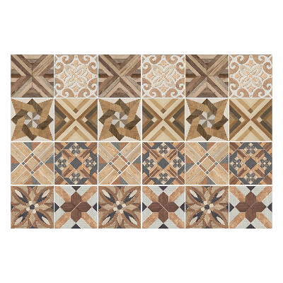 Autocolante pentru gresie Mozaic din lemn
