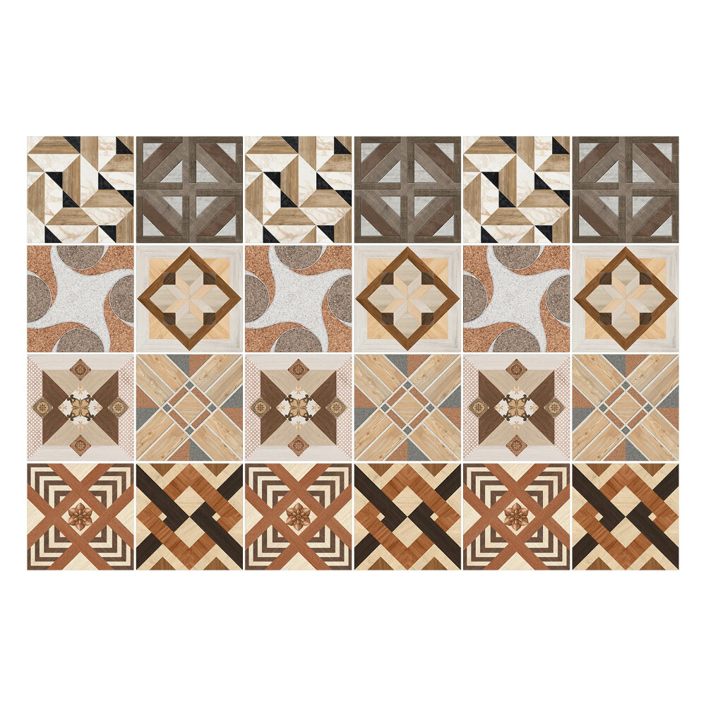 Autocolante gresie si faianta Geometria formelor din lemn