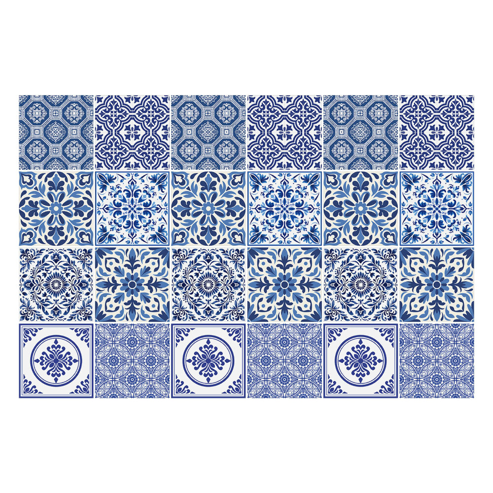 Autocolante gresie si faianta Motive florale geometrice