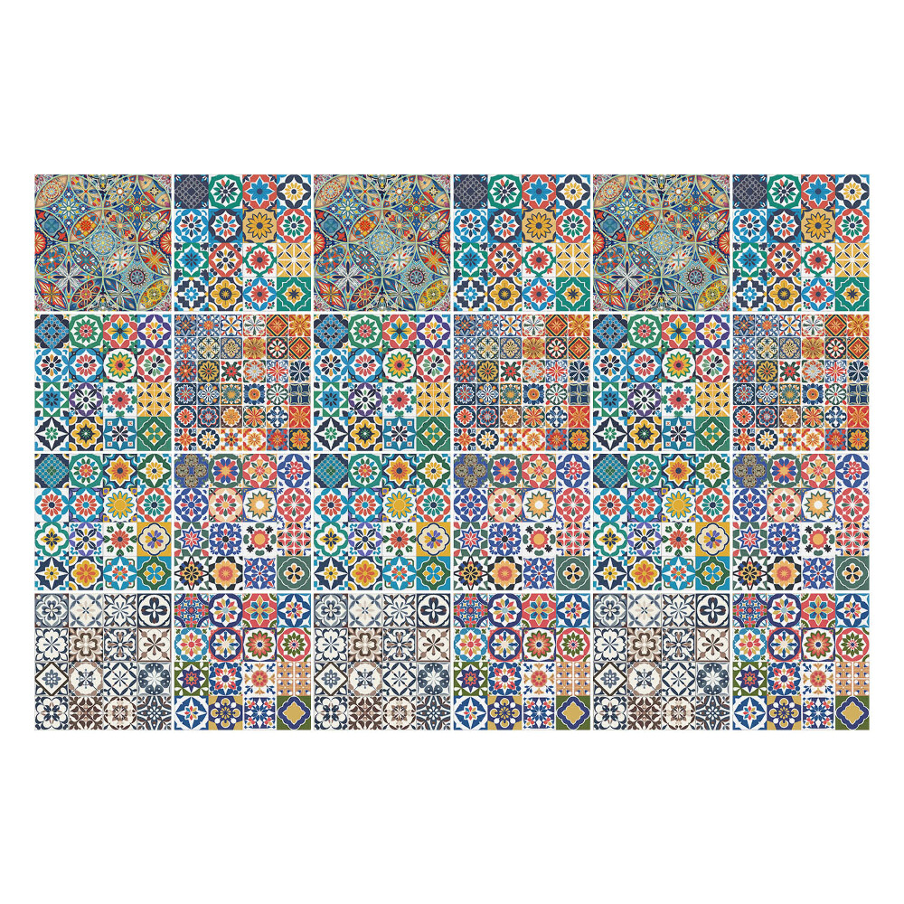 Autocolante gresie Mic mozaic colorat