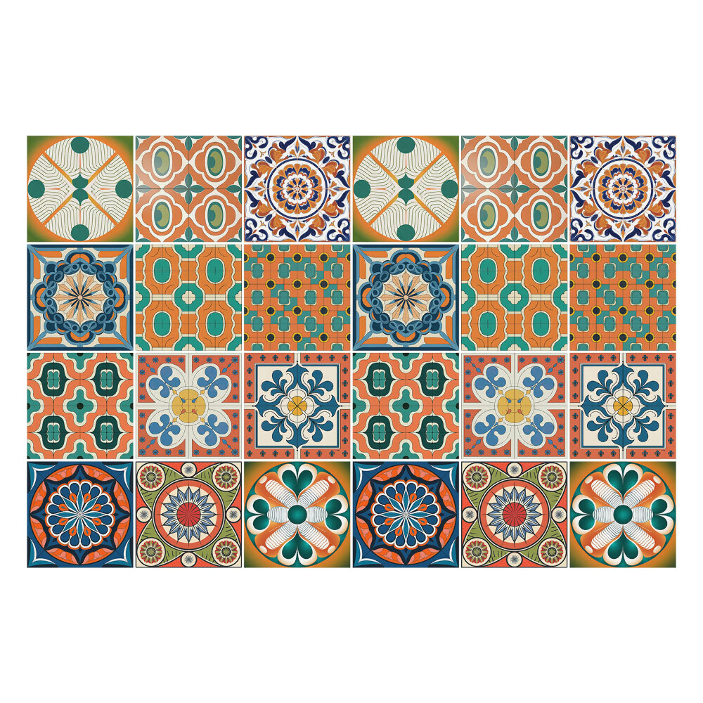 Autocolante pentru gresie Compoziție orientală