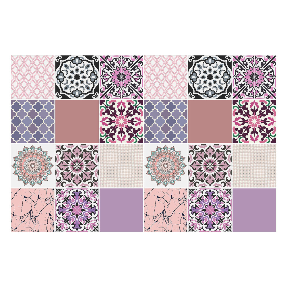 Autocolante gresie Compoziții pastelate