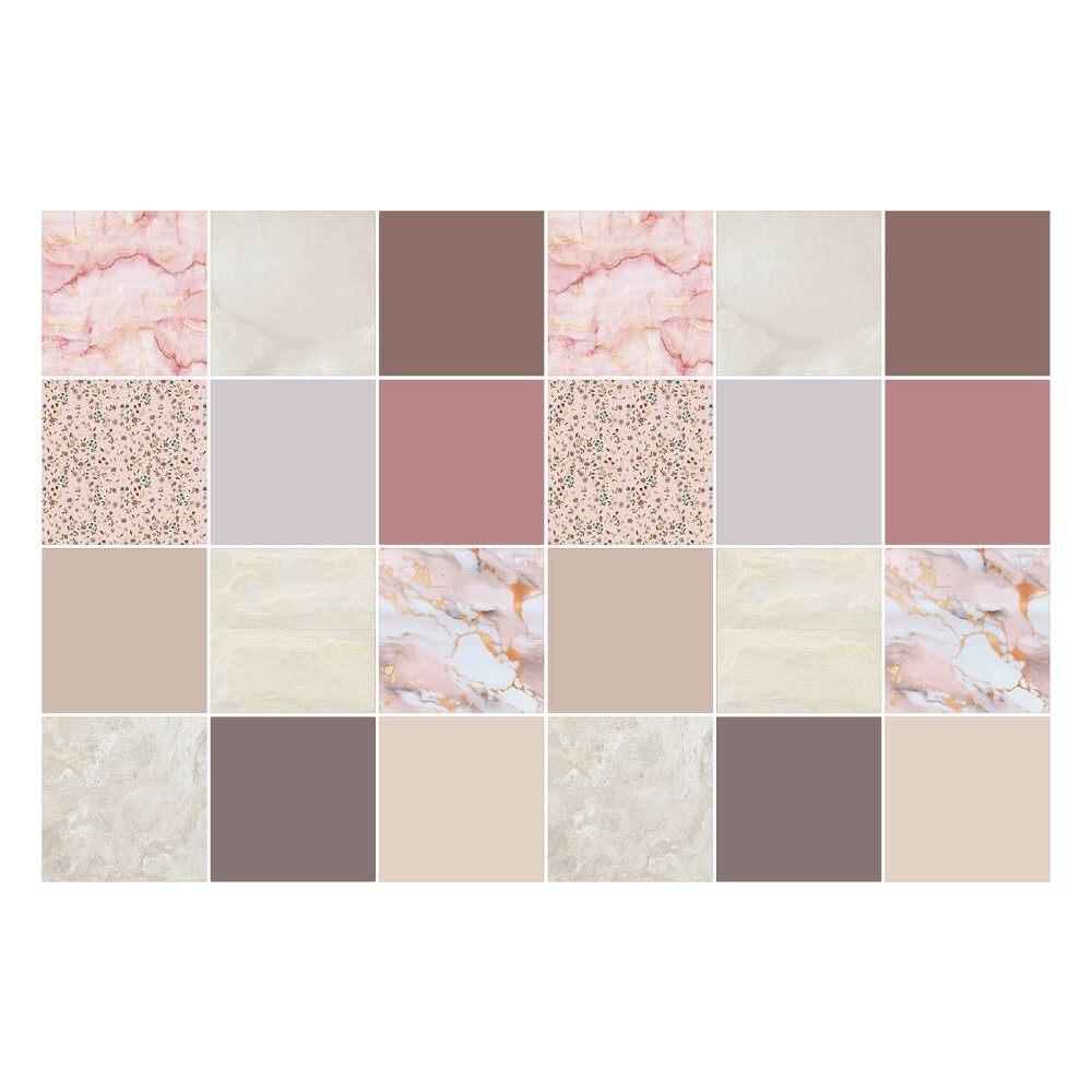 Autocolante pentru gresie Mozaic cu diverse texturi