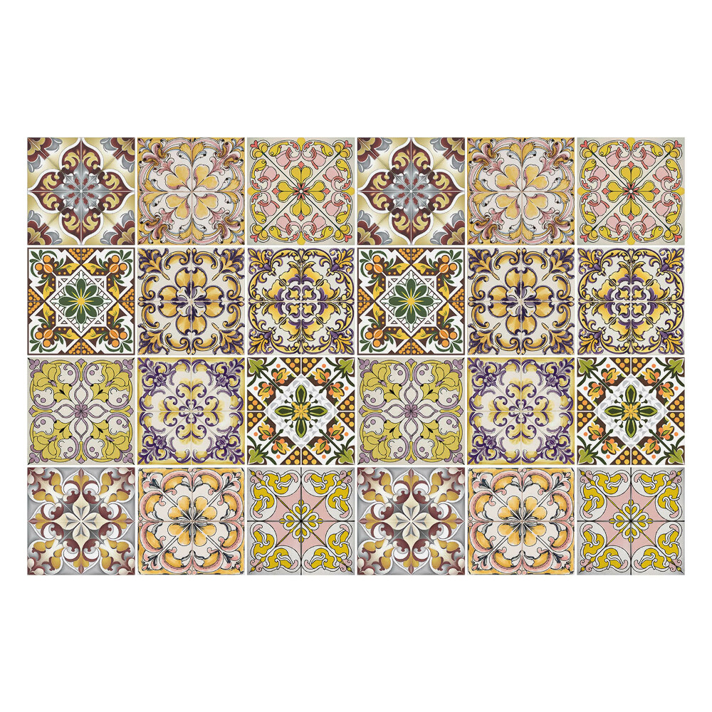 Autocolante gresie Motive și ornamente florale