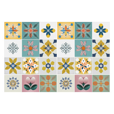 Autocolante pentru gresie Motive florale în aranjament