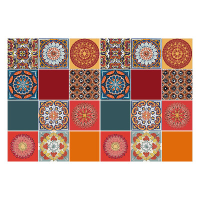 Autocolante pentru gresie Culori marocane