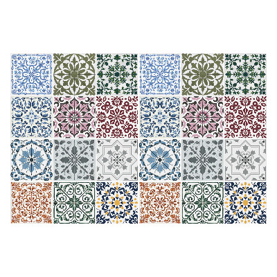 Autocolante pentru gresie Compoziție de faianță colorată