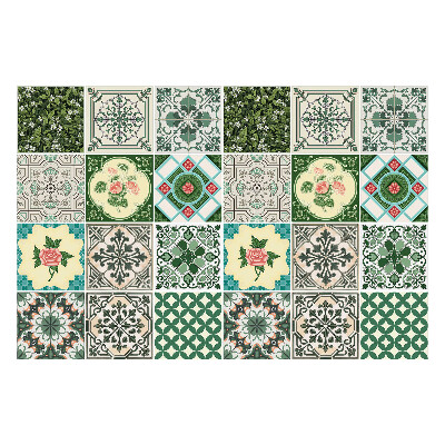 Autocolante gresie si faianta Motive florale și frunze