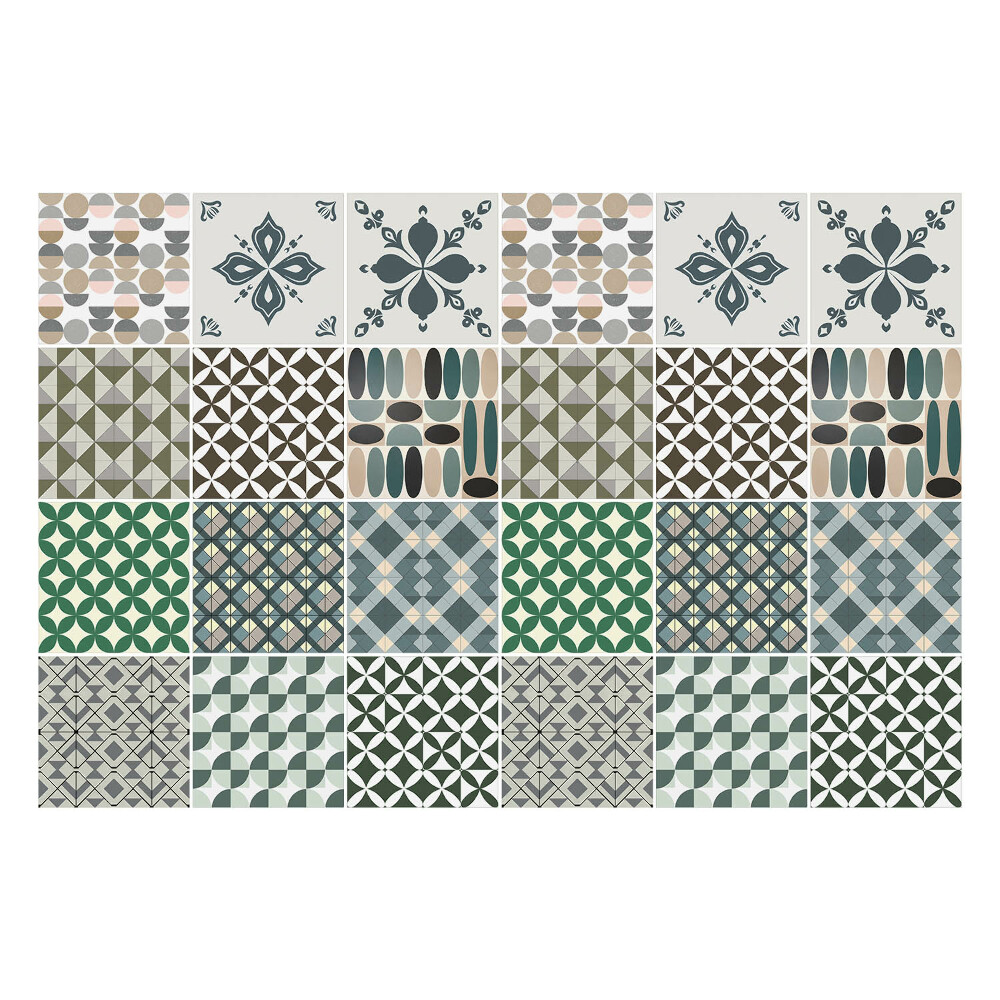 Autocolante gresie si faianta Diverse motive geometrice