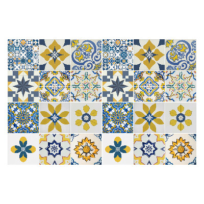 Autocolante pentru gresie Motive florale geometrice