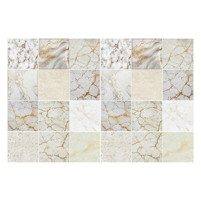 Autocolante pentru gresie Mozaic elegant din marmură