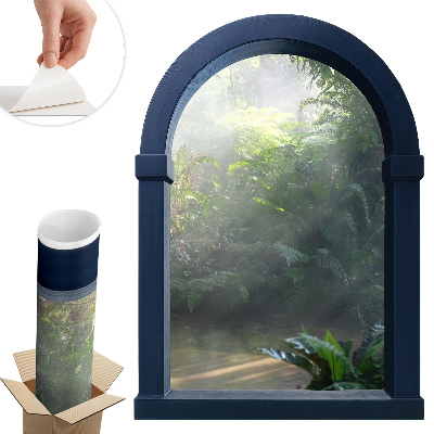 Autocolant perete fereastră 72x100 Junglă misterioasă