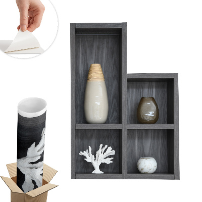 Abțibild de perete 3d 91x130 Rafturi decorative