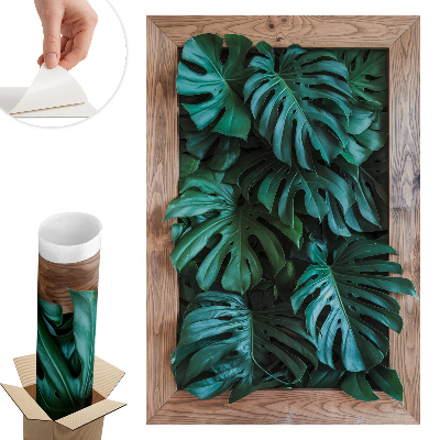 Abțibild de perete 3d 87x130 Compoziție verde