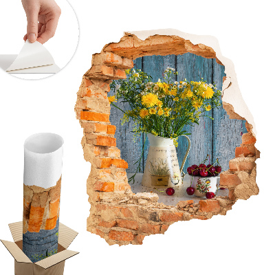 Sticker gaură 3D 51x60 Peisaj rural