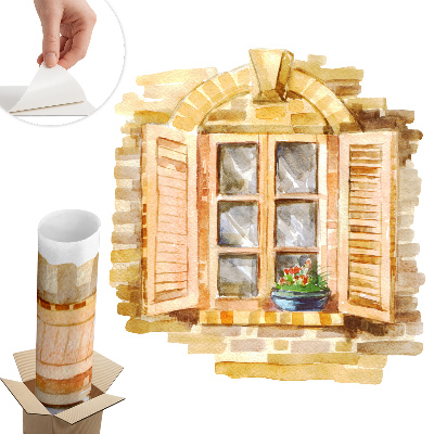 Fototapet fereastră 3d 56x60 Fereastră idilică