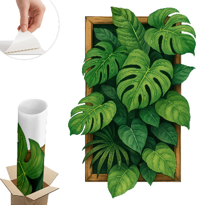 Abțibild perete 3d 40x60 Oază tropicală