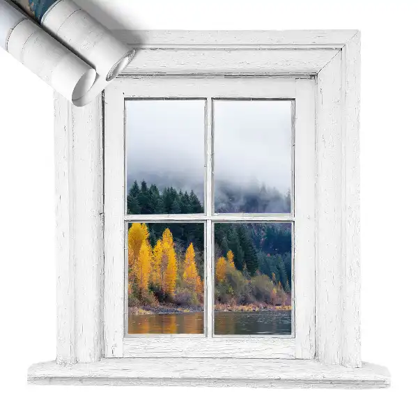 Fototapet fereastră 3d 82x80 Peisaj de fereastră