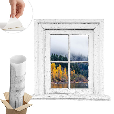 Fototapet fereastră 3d 82x80 Peisaj de fereastră