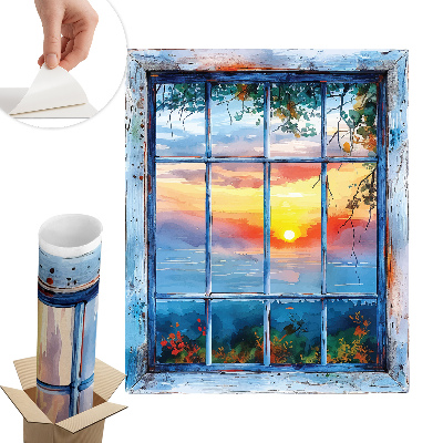 Fototapet fereastră 3d 66x80 Fereastra de Vest