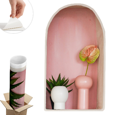 Abțibild perete 3d 46x80 Vegetație subtilă