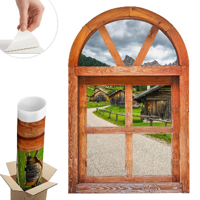 Fototapet fereastră 3d 52x80 Vederi la ferestre