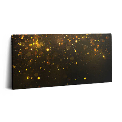 Tablou tipărite pe pânză 100x50 Sclipici auriu
