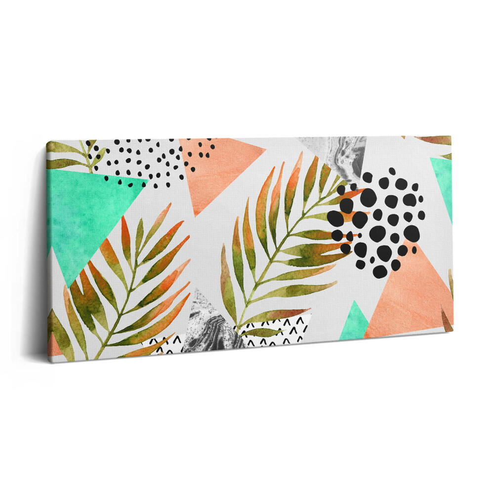 Tablou tipărite pe pânză 100x50 Model geometric abstract de vară