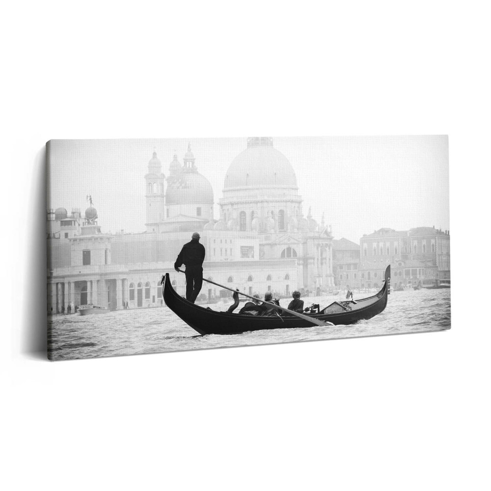 Tablou tipărite pe pânză 100x50 Gondolă cu vedere la oraș