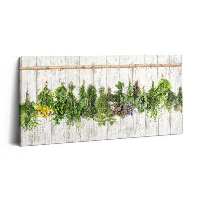 Tablou tipărite pe pânză 100x50 Ierburi și plante uscate