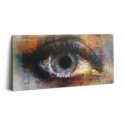 Tablou tipărite pe pânză 100x50 Artă stradală - Ochi texturat