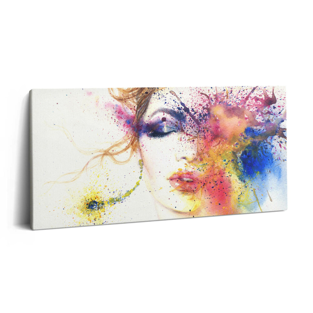 Tablou tipărite pe pânză 100x50 Portretul unei femei misterioase