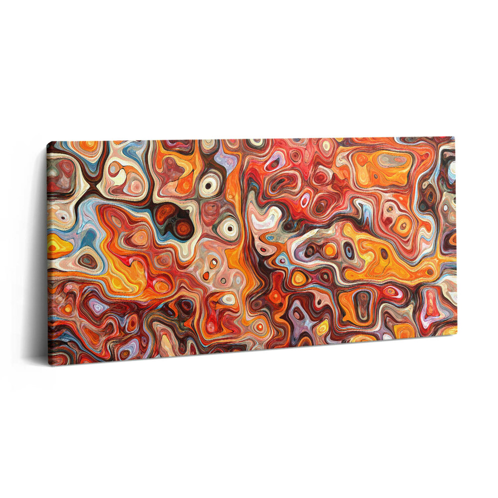 Tablou tipărite pe pânză 100x50 Haos abstract - improvizație extraordinară