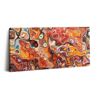 Tablou tipărite pe pânză 100x50 Haos abstract - improvizație extraordinară