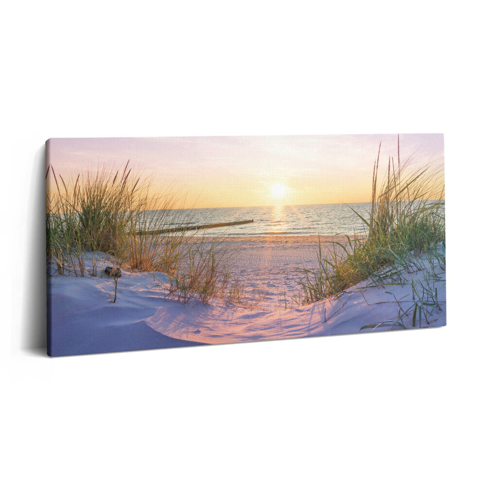 Tablou tipărite pe pânză 100x50 Marea poloneză - plajă