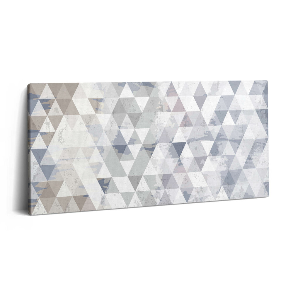 Tablou tipărite pe pânză 100x50 Model geometric cu triunghiuri