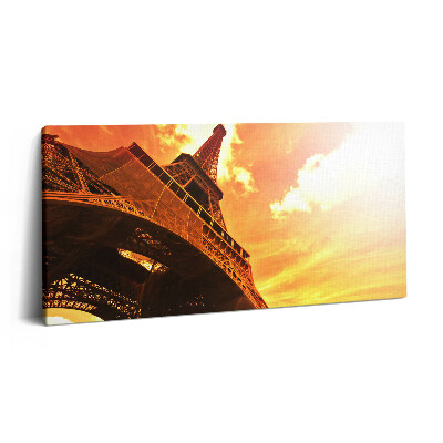Tablou tipărite pe pânză 100x50 Atracția Turnului Eiffel din Paris