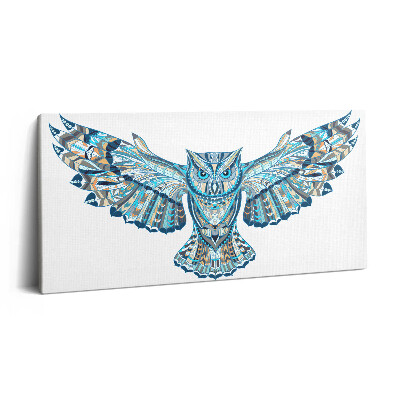Tablou tipărite pe pânză 100x50 Bufniță în zbor