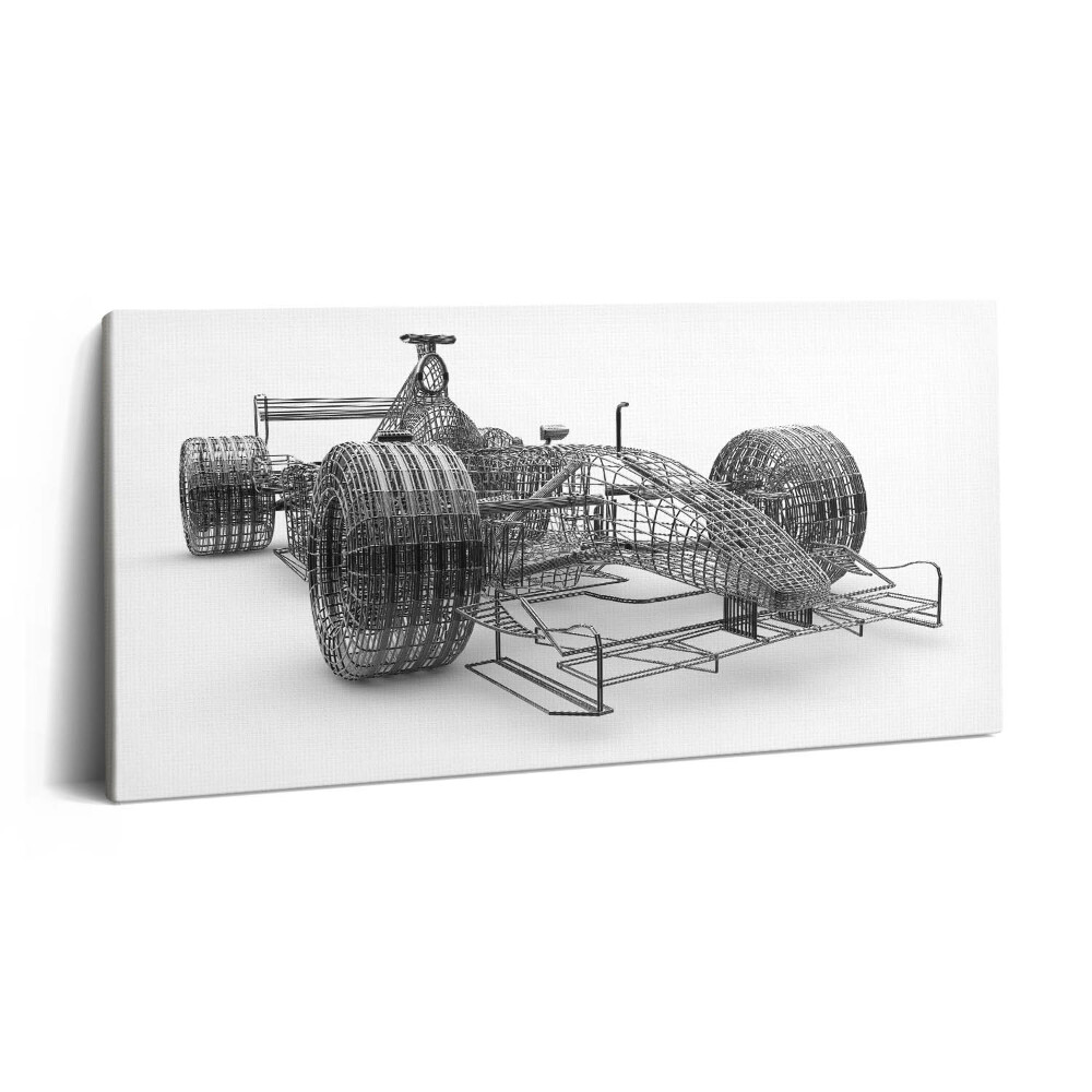 Tablou tipărite pe pânză 100x50 Designul tehnic al mașinii de F1