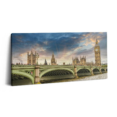 Tablou tipărite pe pânză 100x50 Peisajul arhitectural al Londrei