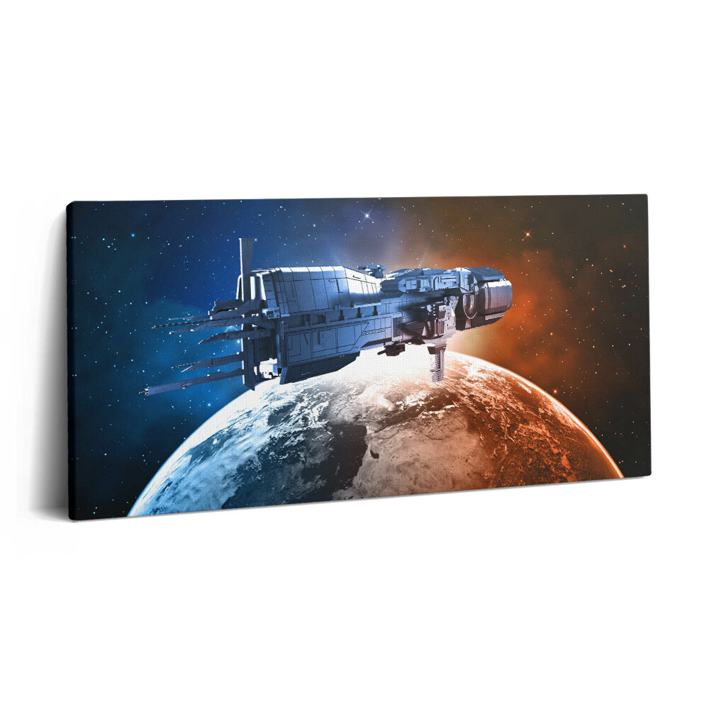 Tablou tipărite pe pânză 100x50 Nave spațiale