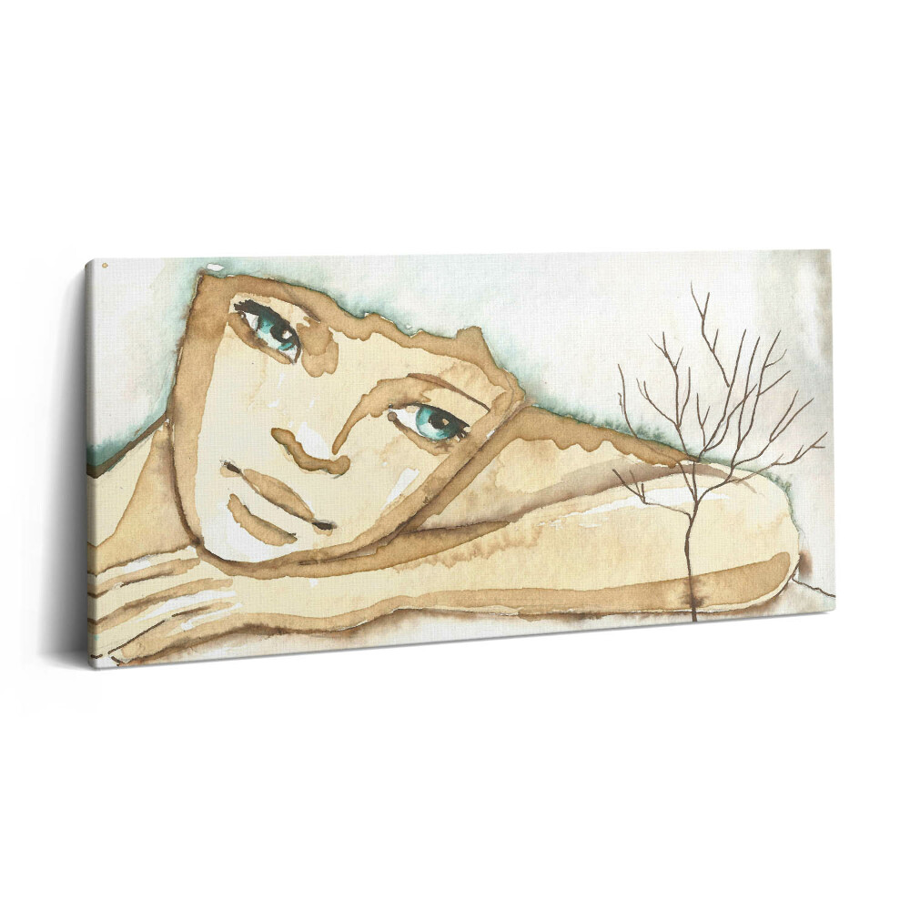 Tablou tipărite pe pânză 100x50 Portretul unei femei