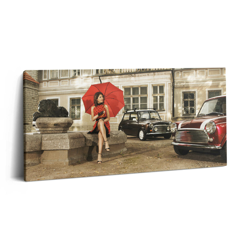 Tablou tipărite pe pânză 100x50 Mașini de școală veche