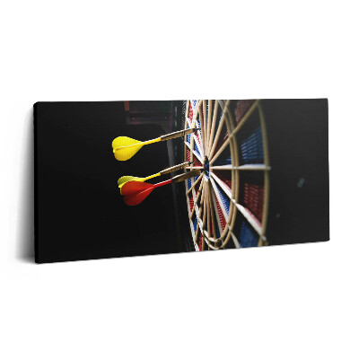 Tablou tipărite pe pânză 100x50 Darts și tablă de darts