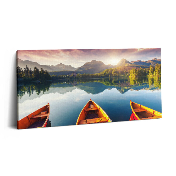 Tablou tipărite pe pânză 100x50 Parcul Național Štrbské Pleso Slovacia