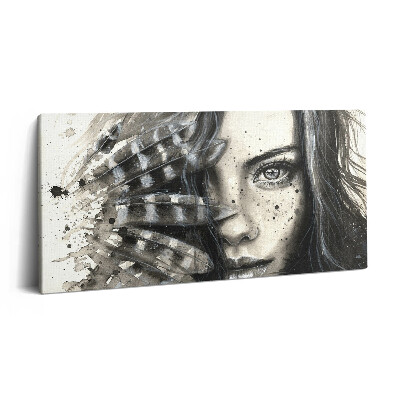 Tablou tipărite pe pânză 100x50 Portret pictat